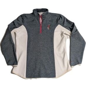 Nike Golf Tour Performance Women's 1/4‎ Zip White Gray Pink Size L - Crumpin Fox